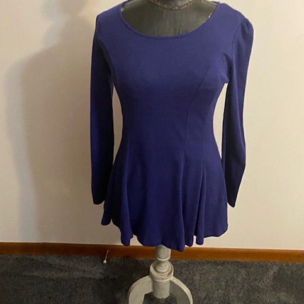 Timeson Blue long sleeve top, size Medium